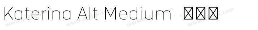 Katerina Alt Medium字体转换